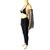 Stars and Moons Galaxy Celestial Rave  Festival Outfit Pieces Sold Separately Shrug Bell Bottoms Arm Warmers