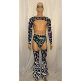 9 Color Pattern Options Mens Rave Thong/Shorts LGBTQ