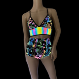 Cleopatras Lure face mask Halloween costumes rave wear festival outfits Cher Jasmine gorean toga lingerie bikinis reflective clothes