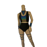 Cleopatras Lure face mask Halloween costumes rave wear festival outfits Cher Jasmine gorean toga lingerie bikinis reflective clothes