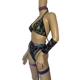 Cleopatras Lure face mask Halloween costumes rave wear festival outfits Cher Jasmine gorean toga lingerie bikinis reflective clothes
