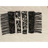 Rainbow reflective fringe/fringeless arm  warmer sleeves Festival Rave Wear