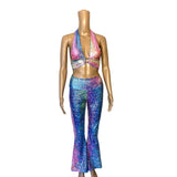 13 Color Options Rave O ring Halter Top Separates Festival Fashion  Rave wear
