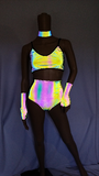 Cleopatras Lure face mask Halloween costumes rave wear festival outfits Cher Jasmine gorean toga lingerie bikinis reflective clothes