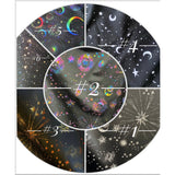 Stars and Moons Galaxy Celestial Rave  Festival Outfit Pieces Sold Separately Shrug Bell Bottoms Arm Warmers