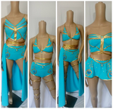 Cleopatras Lure face mask Halloween costumes rave wear festival outfits Cher Jasmine gorean toga lingerie bikinis reflective clothes