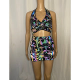 Rave  Party top reflective. Festival Wrap Top