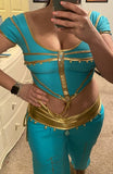 Cleopatras Lure face mask Halloween costumes rave wear festival outfits Cher Jasmine gorean toga lingerie bikinis reflective clothes
