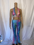 Copy of 13 Color Options Rave O ring Halter Top Separates Festival Fashion  Rave wear
