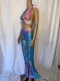 Copy of 13 Color Options Rave O ring Halter Top Separates Festival Fashion  Rave wear