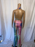 Copy of 13 Color Options Rave O ring Halter Top Separates Festival Fashion  Rave wear