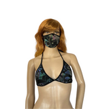 Cleopatras Lure face mask Halloween costumes rave wear festival outfits Cher Jasmine gorean toga lingerie bikinis reflective clothes