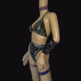 Cleopatras Lure face mask Halloween costumes rave wear festival outfits Cher Jasmine gorean toga lingerie bikinis reflective clothes