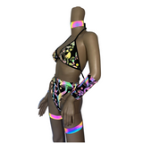 Cleopatras Lure face mask Halloween costumes rave wear festival outfits Cher Jasmine gorean toga lingerie bikinis reflective clothes