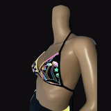 Cleopatras Lure face mask Halloween costumes rave wear festival outfits Cher Jasmine gorean toga lingerie bikinis reflective clothes