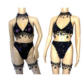 Stars and Moons Galaxy Celestial Rave  Festival Outfit