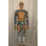 9 Color Pattern Options Mens Rave Chaps Bell Bottoms/Leggings Assless Chaps LGBTQ  (thong not included )