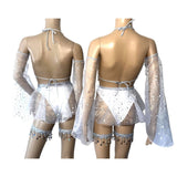 Stars and Moons Galaxy Celestial Rave  Festival Outfit Pieces Sold Separately  Arm Warmers