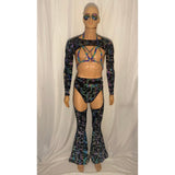 9 Color Pattern Options Mens Rave Chaps Bell Bottoms/Leggings Assless Chaps LGBTQ  (thong not included )