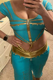Cleopatras Lure face mask Halloween costumes rave wear festival outfits Cher Jasmine gorean toga lingerie bikinis reflective clothes