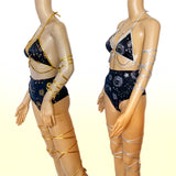 Stars and Moons Galaxy Celestial Rave  Festival Outfit
