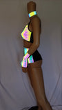 Cleopatras Lure face mask Halloween costumes rave wear festival outfits Cher Jasmine gorean toga lingerie bikinis reflective clothes
