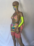 Seven piece black light reactive set