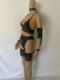 Cleopatras Lure face mask Halloween costumes rave wear festival outfits Cher Jasmine gorean toga lingerie bikinis reflective clothes