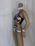 Cleopatras Lure face mask Halloween costumes rave wear festival outfits Cher Jasmine gorean toga lingerie bikinis reflective clothes