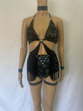 Cleopatras Lure face mask Halloween costumes rave wear festival outfits Cher Jasmine gorean toga lingerie bikinis reflective clothes