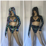 Cleopatras Lure face mask Halloween costumes rave wear festival outfits Cher Jasmine gorean toga lingerie bikinis reflective clothes