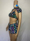 Cleopatras Lure face mask Halloween costumes rave wear festival outfits Cher Jasmine gorean toga lingerie bikinis reflective clothes