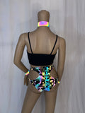 Cleopatras Lure face mask Halloween costumes rave wear festival outfits Cher Jasmine gorean toga lingerie bikinis reflective clothes
