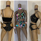 Cleopatras Lure face mask Halloween costumes rave wear festival outfits Cher Jasmine gorean toga lingerie bikinis reflective clothes