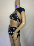 Cleopatras Lure face mask Halloween costumes rave wear festival outfits Cher Jasmine gorean toga lingerie bikinis reflective clothes