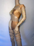 Cleopatras Lure face mask Halloween costumes rave wear festival outfits Cher Jasmine gorean toga lingerie bikinis reflective clothes