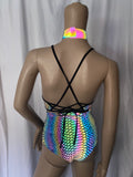 Cleopatras Lure face mask Halloween costumes rave wear festival outfits Cher Jasmine gorean toga lingerie bikinis reflective clothes