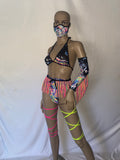 Cleopatras Lure face mask Halloween costumes rave wear festival outfits Cher Jasmine gorean toga lingerie bikinis reflective clothes