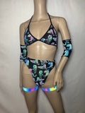 Cleopatras Lure face mask Halloween costumes rave wear festival outfits Cher Jasmine gorean toga lingerie bikinis reflective clothes