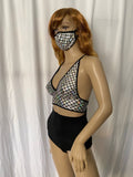 Cleopatras Lure face mask Halloween costumes rave wear festival outfits Cher Jasmine gorean toga lingerie bikinis reflective clothes