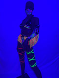 Cleopatras Lure face mask Halloween costumes rave wear festival outfits Cher Jasmine gorean toga lingerie bikinis reflective clothes