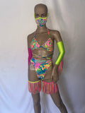 Seven piece black light reactive set