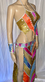 Cleopatras Lure face mask Halloween costumes rave wear festival outfits Cher Jasmine gorean toga lingerie bikinis reflective clothes