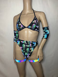 Cleopatras Lure face mask Halloween costumes rave wear festival outfits Cher Jasmine gorean toga lingerie bikinis reflective clothes