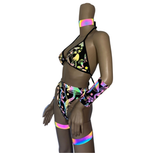 Cleopatras Lure face mask Halloween costumes rave wear festival outfits Cher Jasmine gorean toga lingerie bikinis reflective clothes