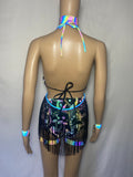 Cleopatras Lure face mask Halloween costumes rave wear festival outfits Cher Jasmine gorean toga lingerie bikinis reflective clothes