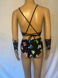 Cleopatras Lure face mask Halloween costumes rave wear festival outfits Cher Jasmine gorean toga lingerie bikinis reflective clothes