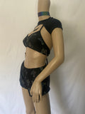 Cleopatras Lure face mask Halloween costumes rave wear festival outfits Cher Jasmine gorean toga lingerie bikinis reflective clothes