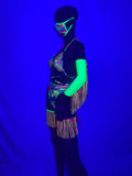 Seven piece black light reactive set