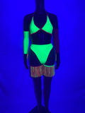 Seven piece black light reactive set